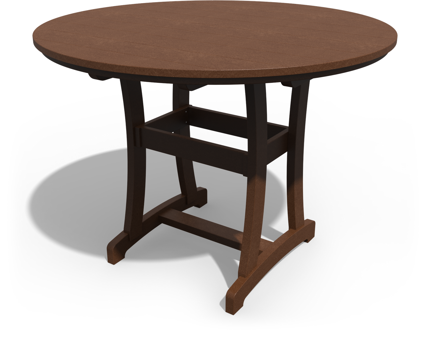 Patiova Recycled Plastic 54" Round Legacy Bar Table - LEAD TIME TO SHIP 4 WEEKS
