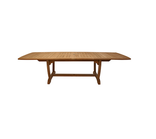 Royal Teak Collection 64/80/96" Outdoor Gala Expansion Patio Table - SHIPS WITHIN 1 TO 2 BUSINESS DAYS