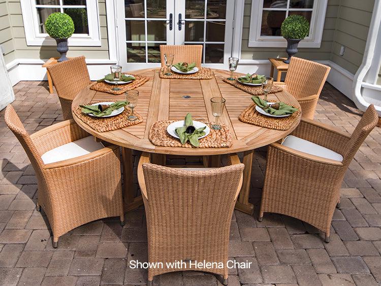Royal Teak Collection 6' Outdoor Drop leaf Patio Table - SHIPS WITHIN 1 TO 2 BUSINESS DAYS