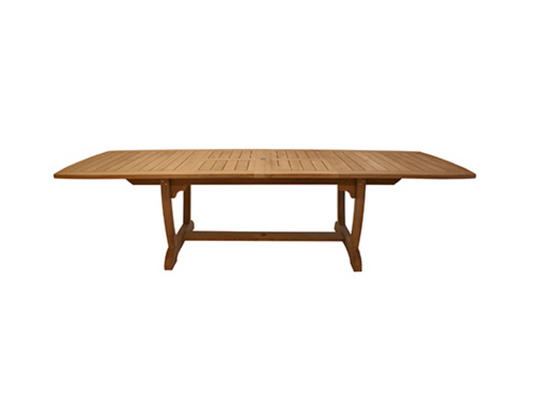 Royal Teak Collection 84/102/120" Outdoor Gala Expansion Patio Table - SHIPS WITHIN 1 TO 2 BUSINESS DAYS