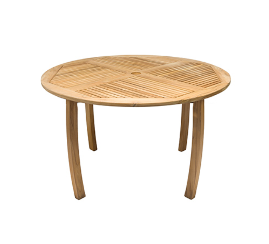 Royal Teak Collection Dolphin Outdoor Patio Table 50" Round - SHIPS WITHIN 1 TO 2 BUSINESS DAYS