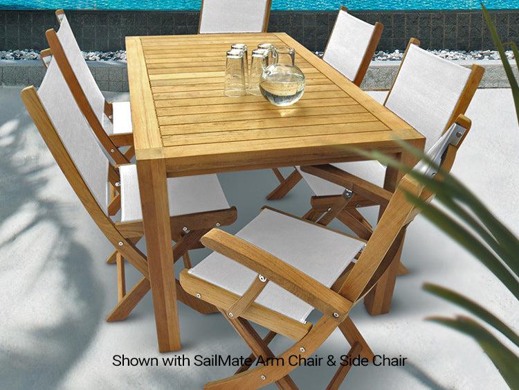 Royal Teak Collection Outdoor  63" Comfort Table - SHIPS WITHIN 1 TO 2 BUSINESS DAYS