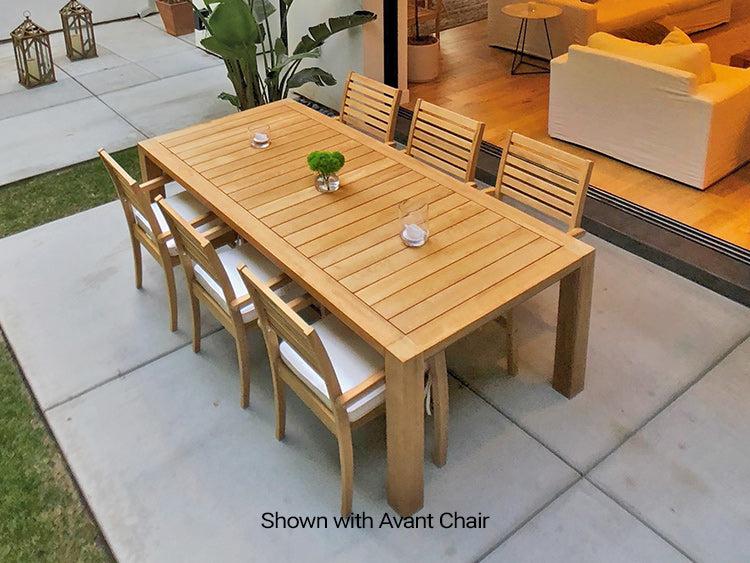 Royal Teak Collection Outdoor Comfort Patio Table 96" - SHIPS WITHIN 1 TO 2 BUSINESS DAYS