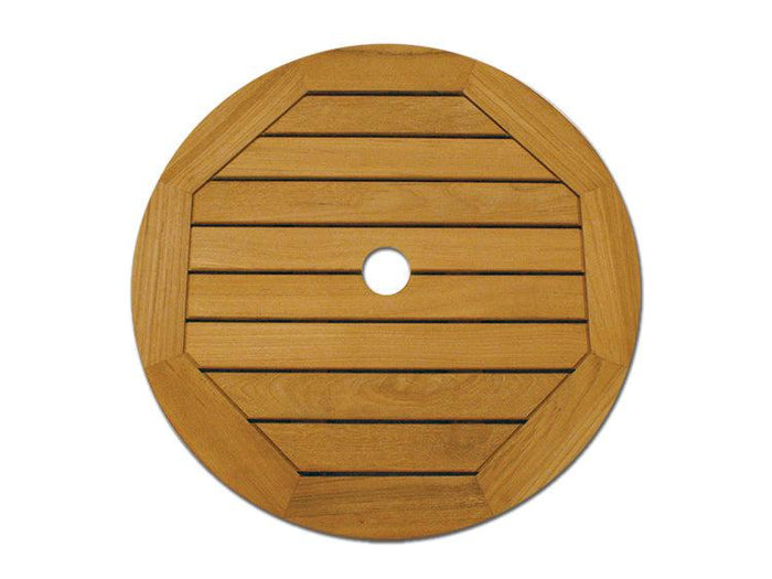 glass lazy susan for patio table with umbrella hole Outdoor Lazy Susan with 2" Umbrella Hole | Royal Teak Collection