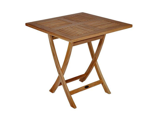 Royal Teak Collection Outdoor Medium Sailor 30" Square Folding Table - SHIPS WITHIN 1 TO 2 BUSINESS DAYS