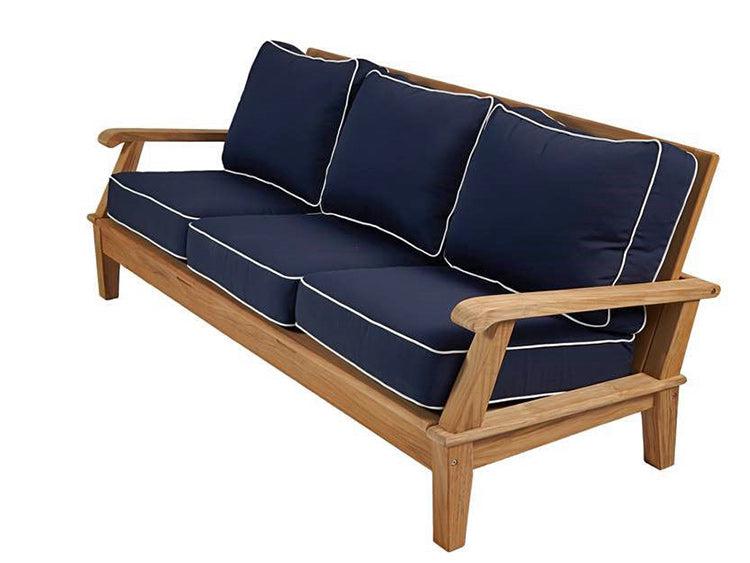 Royal Teak Collection Outdoor Miami Deep Seating 3 Seater Sofa - SHIPS WITHIN 1 TO 2 BUSINESS DAYS