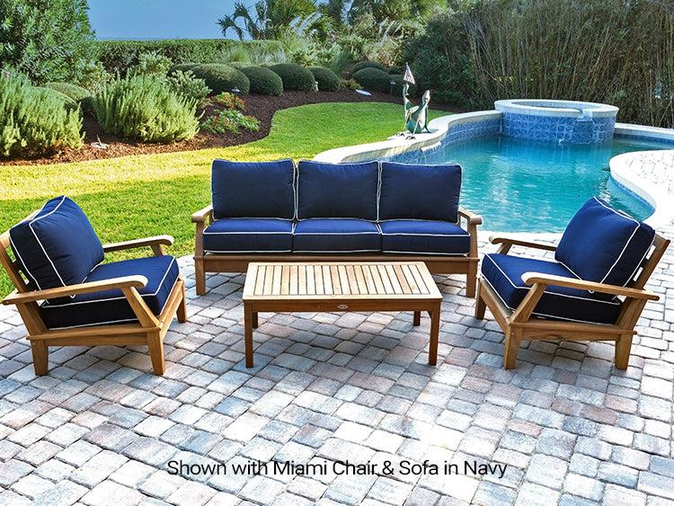 Royal Teak Collection Outdoor Miami Rectangular Coffee Table - SHIPS WITHIN 1 TO 2 BUSINESS DAYS