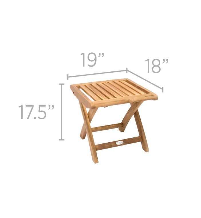 Royal Teak Collection Outdoor Patio Footrest - SHIPS WITHIN 1 TO 2 BUSINESS DAYS