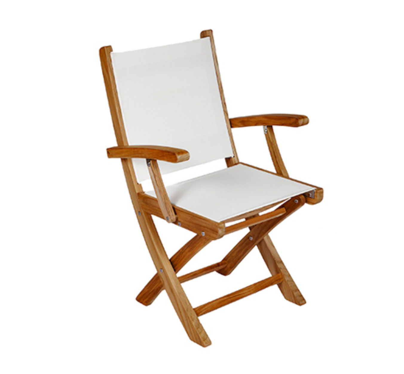 Royal Teak Collection Outdoor Sailmate Folding Arm Sling Chair - SHIPS WITHIN 1 TO 2 BUSINESS DAYS