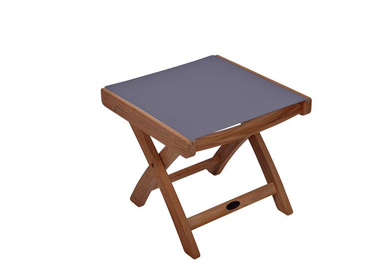 Royal Teak Collection Outdoor Sling Footrest - SHIPS WITHIN 1 TO 2 BUSINESS DAYS