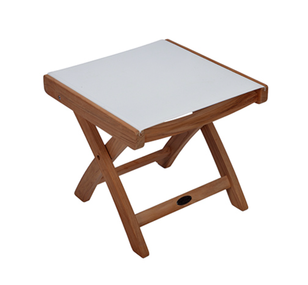 Royal Teak Collection Outdoor Sling Footrest - SHIPS WITHIN 1 TO 2 BUSINESS DAYS