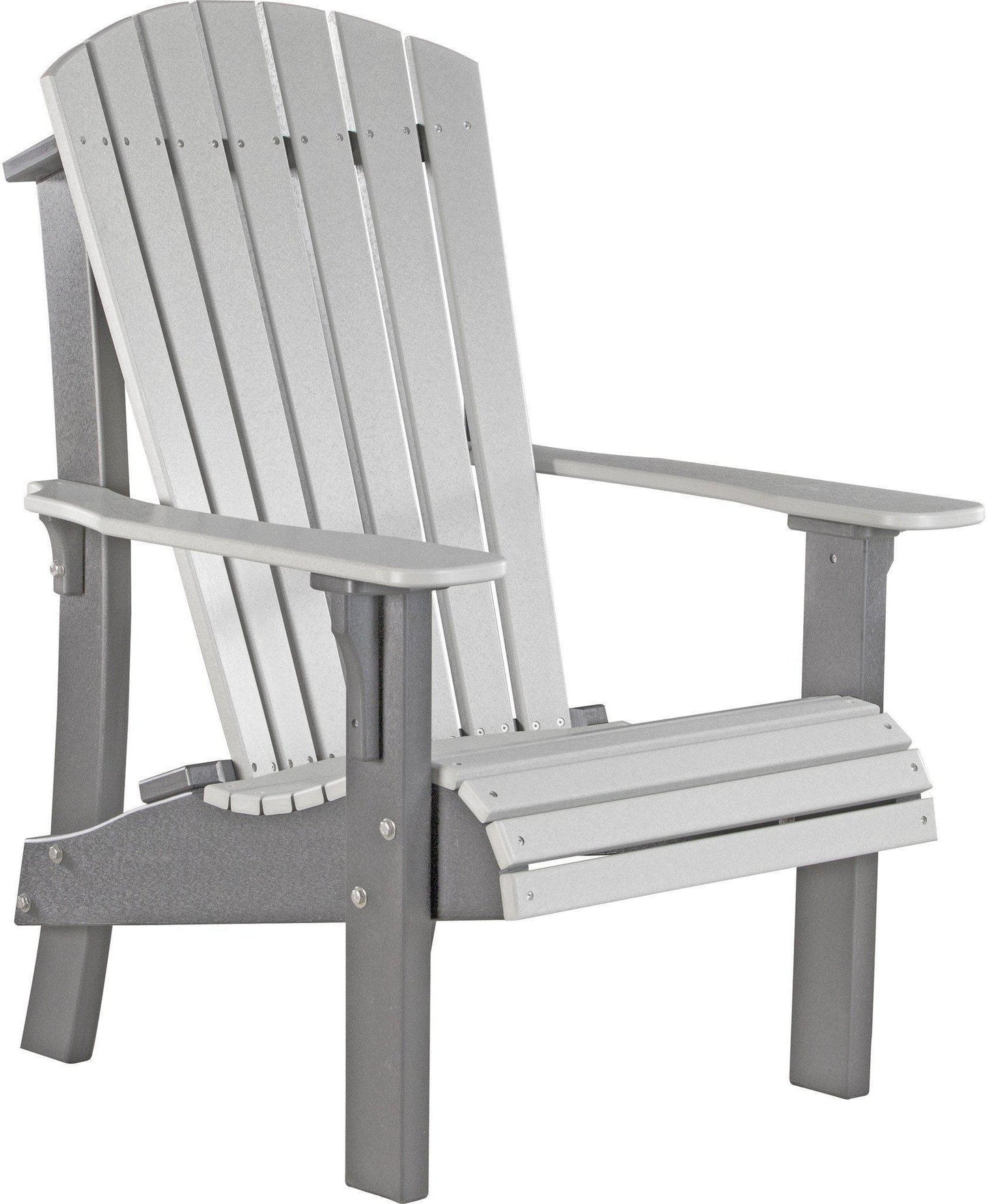 LuxCraft Recycled Plastic Senior Height Royal Adirondack Chair - Rocking Furniture