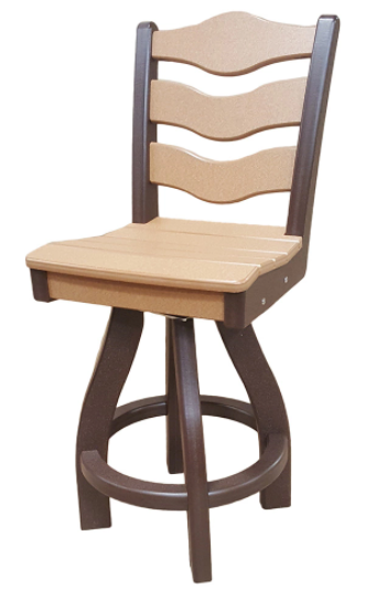 Perfect Choice Recycled Plastic Traditional Counter Height Swivel Armless Chair - LEAD TIME TO SHIP 4 WEEKS OR LESS