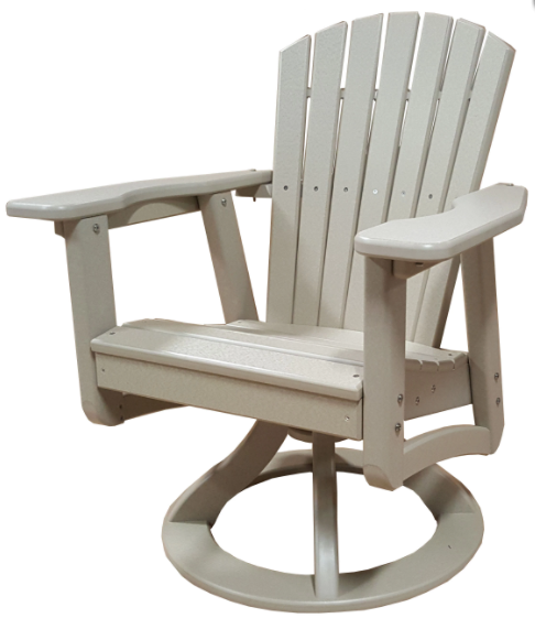 Perfect Choice Recycled Plastic Classic Swivel Rocking Dining Arm Chair - LEAD TIME TO SHIP 4 WEEKS OR LESS