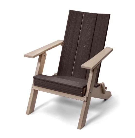 Perfect Choice Furniture Recycled Plastic Stanton Folding Adirondack Chair - LEAD TIME TO SHIP 4 WEEKS OR LESS