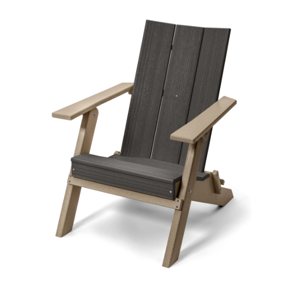 Perfect Choice Furniture Recycled Plastic Stanton Folding Adirondack Chair - LEAD TIME TO SHIP 4 WEEKS OR LESS