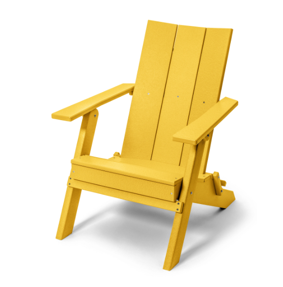 Perfect Choice Furniture Recycled Plastic Stanton Folding Adirondack Chair - LEAD TIME TO SHIP 4 WEEKS OR LESS