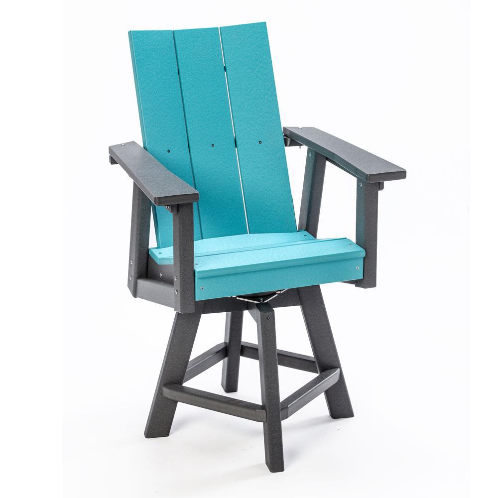 Perfect Choice Furniture Recycled Plastic Stanton Swivel Counter Height Arm Chair - LEAD TIME TO SHIP 4 WEEKS OR LESS
