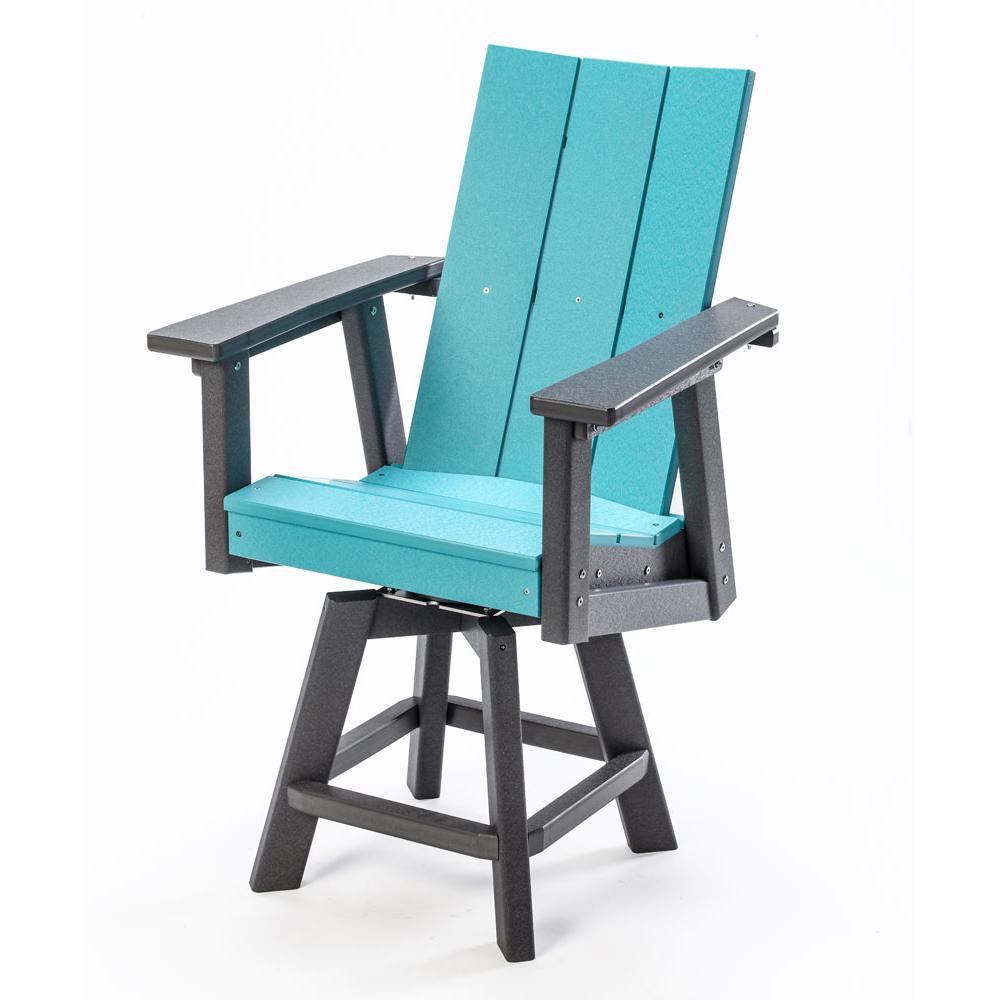 Perfect Choice Furniture Recycled Plastic Stanton Swivel Counter Height Arm Chair - LEAD TIME TO SHIP 4 WEEKS OR LESS