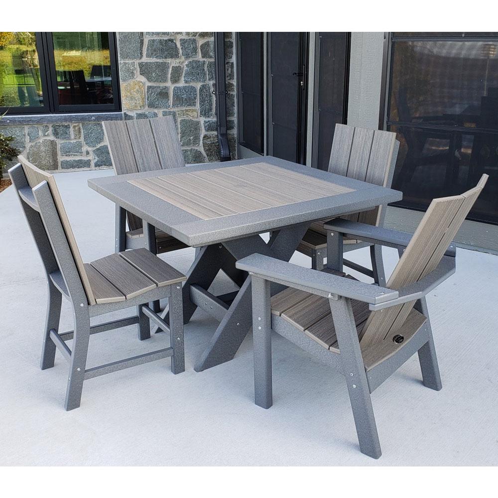 Perfect Choice Furniture Recycled Plastic 42" Stanton Dining Table - LEAD TIME TO SHIP 4 WEEKS OR LESS