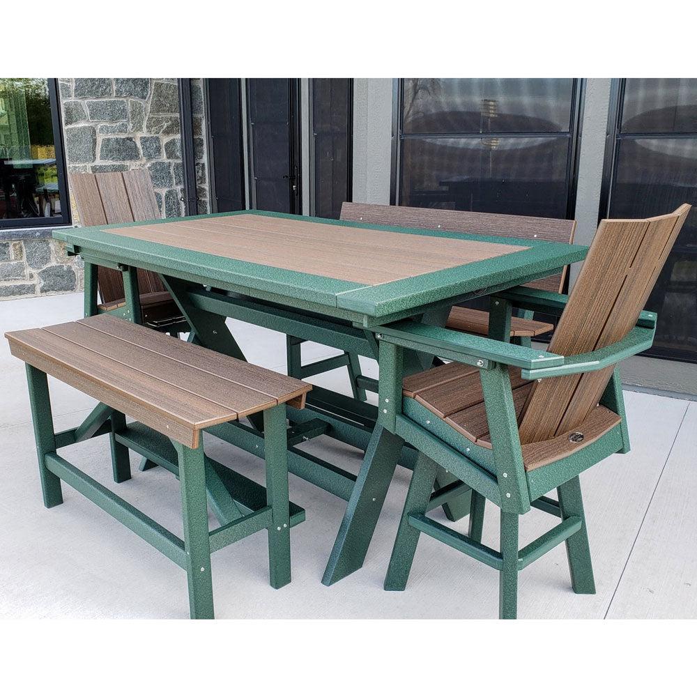 Perfect Choice Furniture Recycled Plastic Stanton  72" Bar Height Table - LEAD TIME TO SHIP 4 WEEKS OR LESS