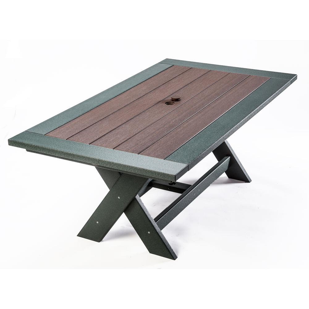 Perfect Choice Furniture Recycled Plastic 72" Stanton Dining Table - LEAD TIME TO SHIP 4 WEEKS OR LESS
