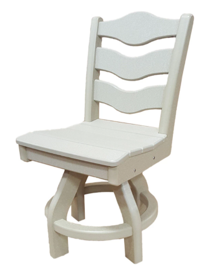 Perfect Choice Recycled Plastic Traditional Dining Height Swivel Armless Chair - LEAD TIME TO SHIP 4 WEEKS OR LESS