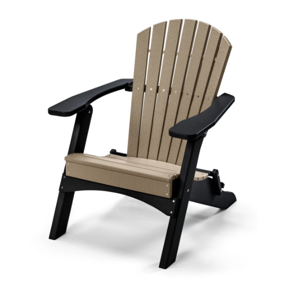 Perfect Choice Recycled Plastic Classic Folding Adirondack Chair - LEAD TIME TO SHIP 4 WEEKS OR LESS