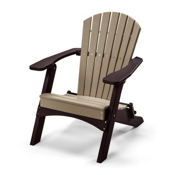 Perfect Choice Recycled Plastic Classic Folding Adirondack Chair - LEAD TIME TO SHIP 4 WEEKS OR LESS