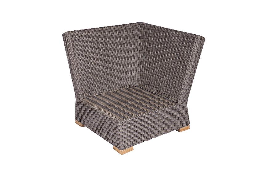 Royal Teak Collection All Weather Deep Seating Sanibel Wicker Sectional Corner - SHIPS WITHIN 1 TO 2 BUSINESS DAYS