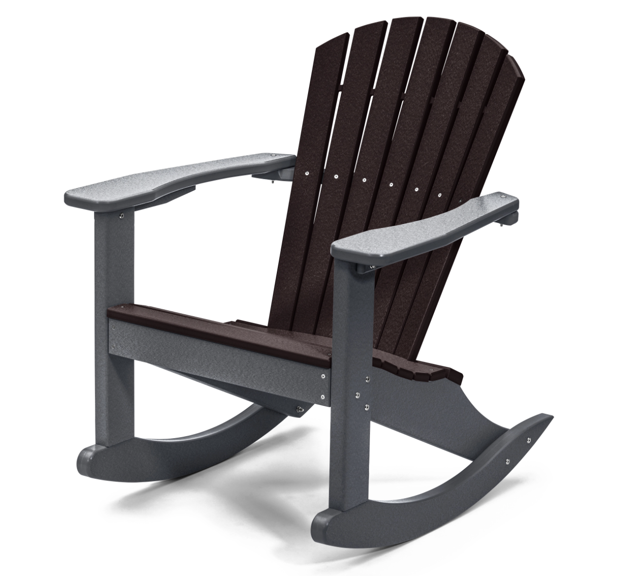 Perfect Choice Furniture Recycled Plastic Classic Adirondack Rocking Chair - LEAD TIME TO SHIP 4 WEEKS OR LESS