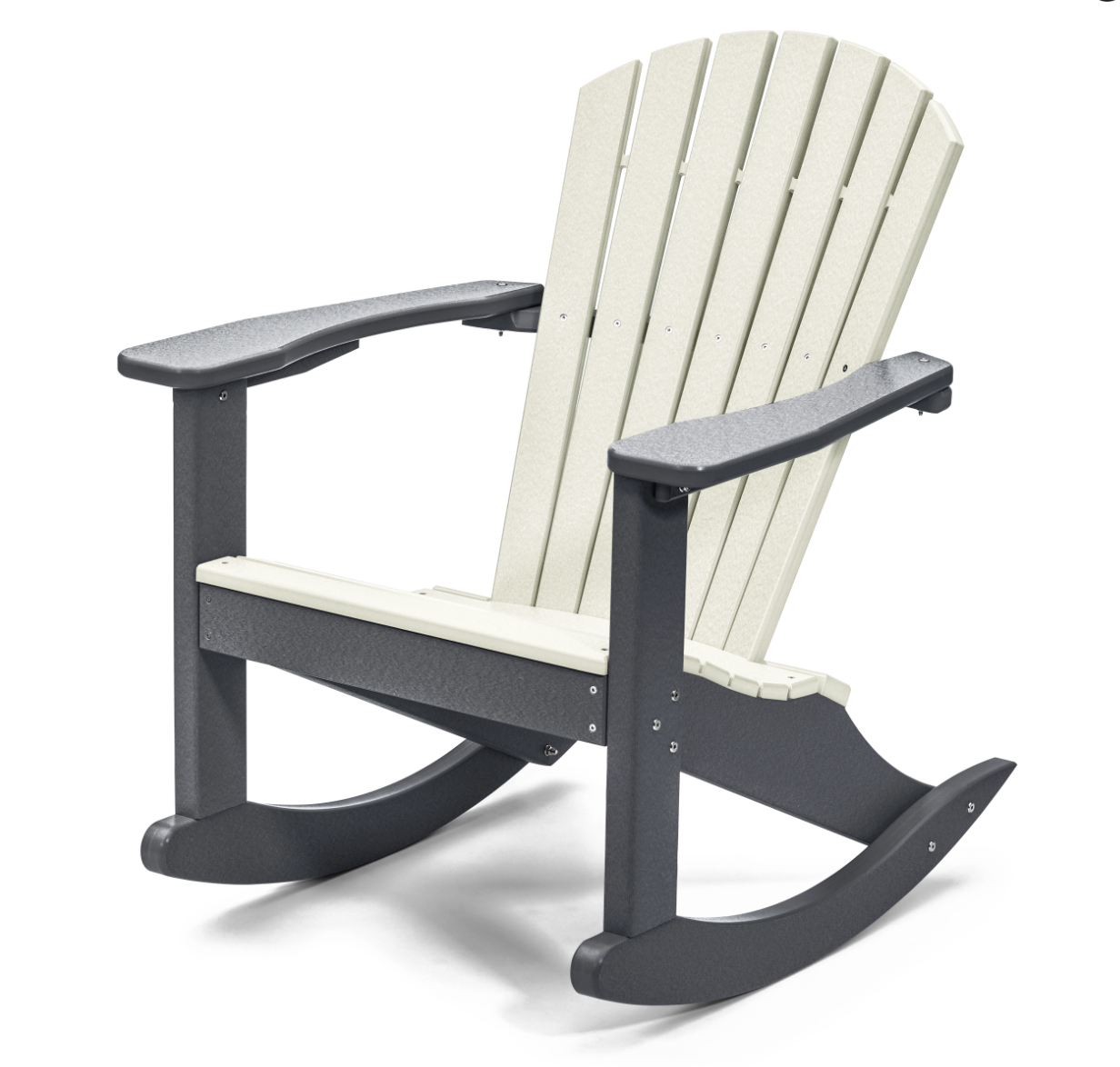 Perfect Choice Furniture Recycled Plastic Classic Adirondack Rocking Chair - LEAD TIME TO SHIP 4 WEEKS OR LESS