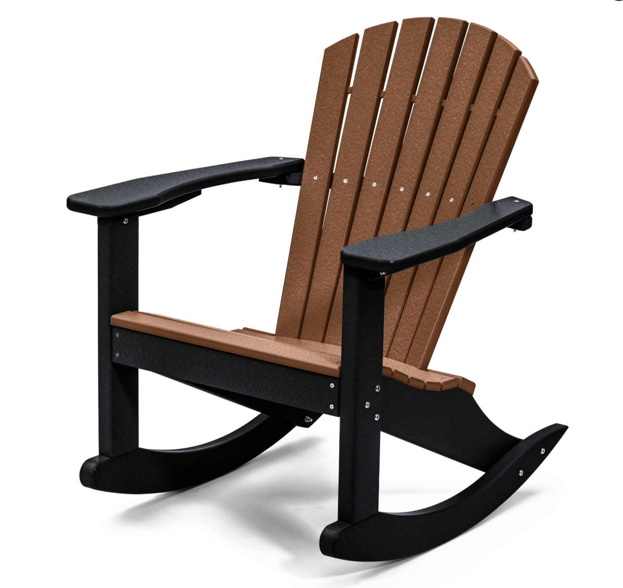 Perfect Choice Furniture Recycled Plastic Classic Adirondack Rocking Chair - LEAD TIME TO SHIP 4 WEEKS OR LESS