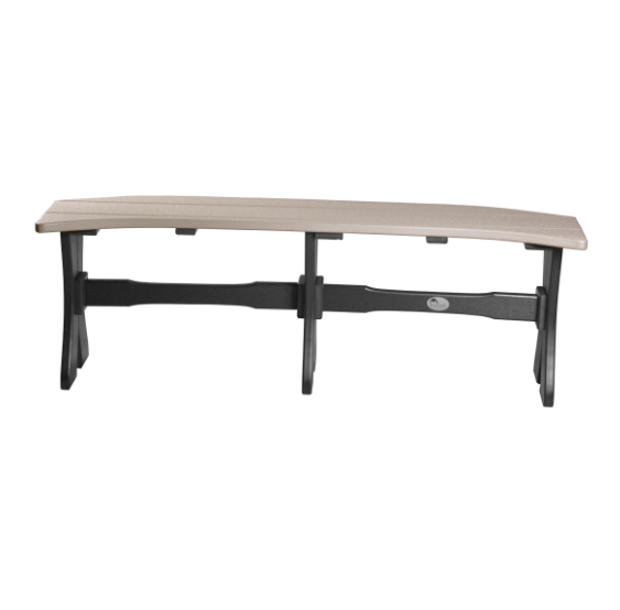 LuxCraft Recycled Plastic 52" Table Bench (DINING HEIGHT) - LEAD TIME TO SHIP 3 TO 4 WEEKS