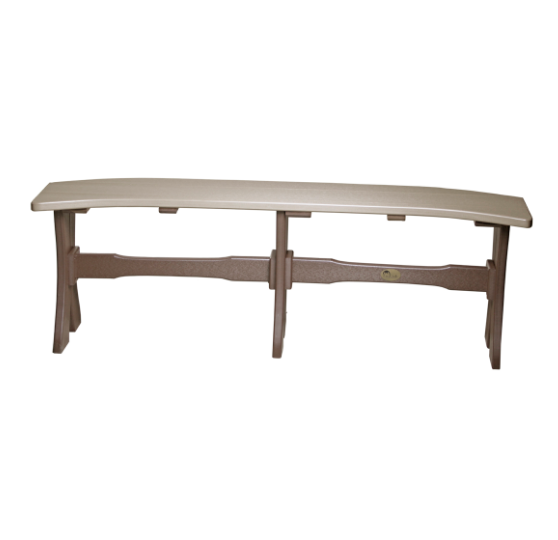 LuxCraft Recycled Plastic 52" Table Bench (DINING HEIGHT) - LEAD TIME TO SHIP 3 TO 4 WEEKS