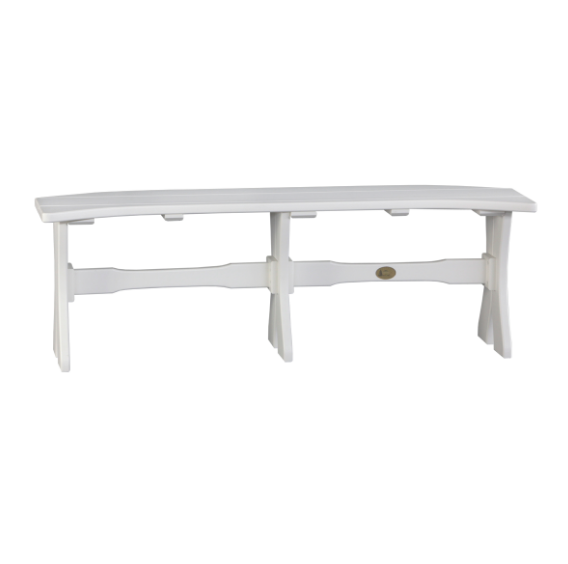 LuxCraft Recycled Plastic 52" Table Bench (DINING HEIGHT) - LEAD TIME TO SHIP 3 TO 4 WEEKS