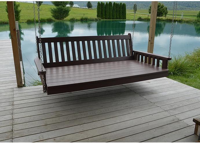 A & L FURNITURE CO. 75" Poly Traditional English Swingbed  - Ships FREE in 5-7 Business days - Rocking Furniture