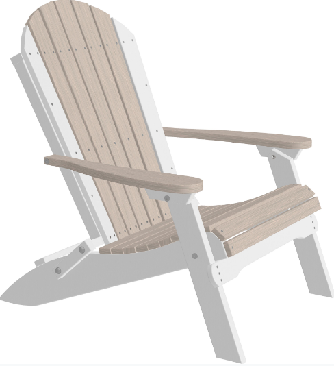 LuxCraft Recycled Plastic Folding Adirondack Chair  - LEAD TIME TO SHIP 10 to 12 BUSINESS DAYS