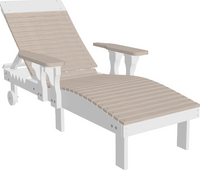 lounge chair weatherwood on white