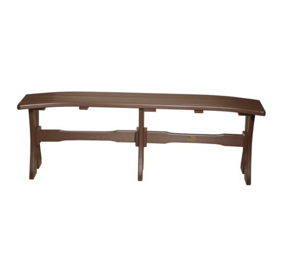 LuxCraft Recycled Plastic 52" Table Bench (DINING HEIGHT) - LEAD TIME TO SHIP 3 TO 4 WEEKS