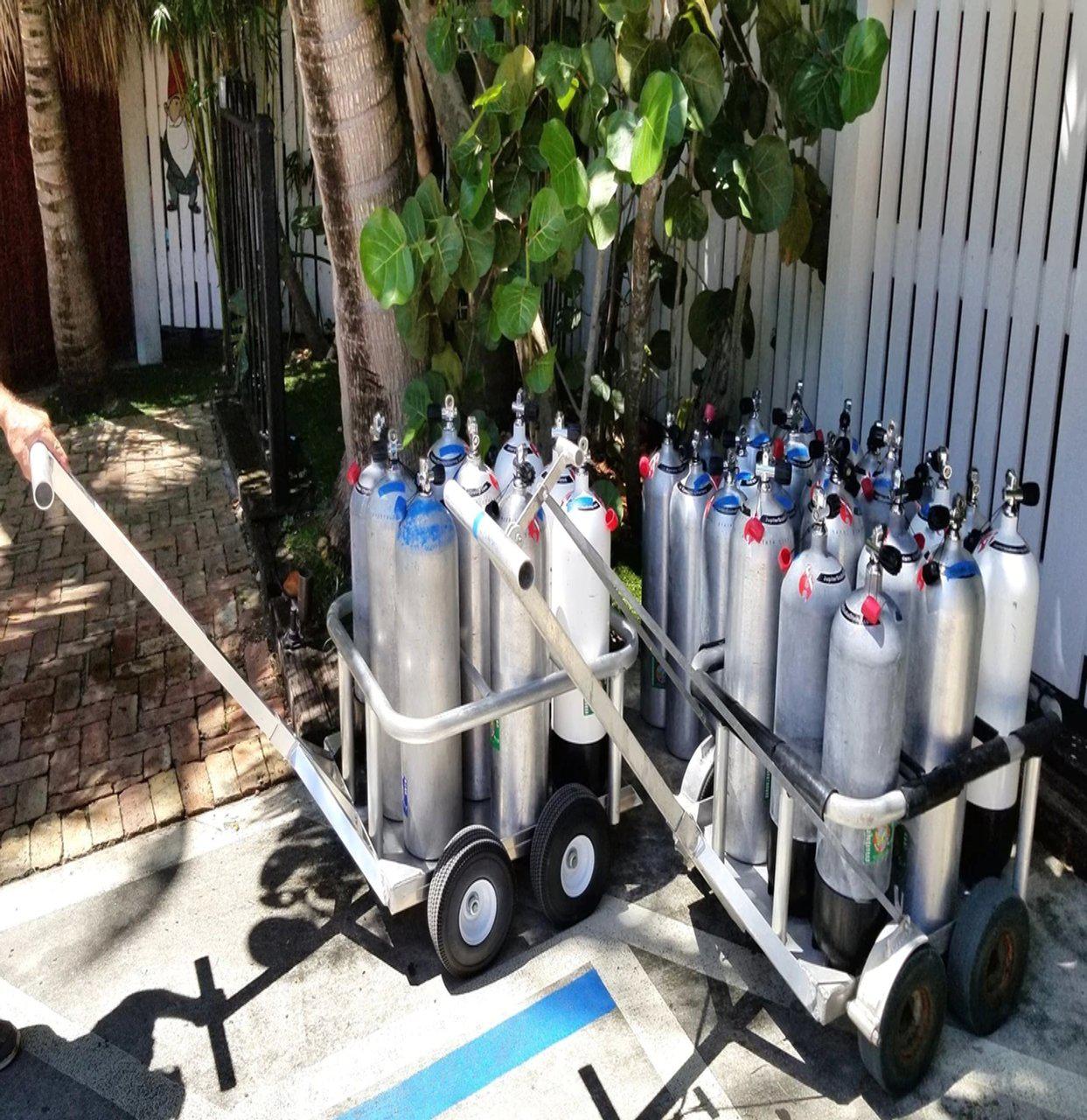 Alumacart Scuba Niner Package-Hauls NINE Dive Tanks - LEAD TIME TO SHIP 10 TO 12 BUSINESS DAYS