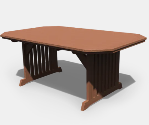 Patiova Pressure Treated Pine 4' x 6' English Garden Dining Table Only - LEAD TIME TO SHIP 4 WEEKS