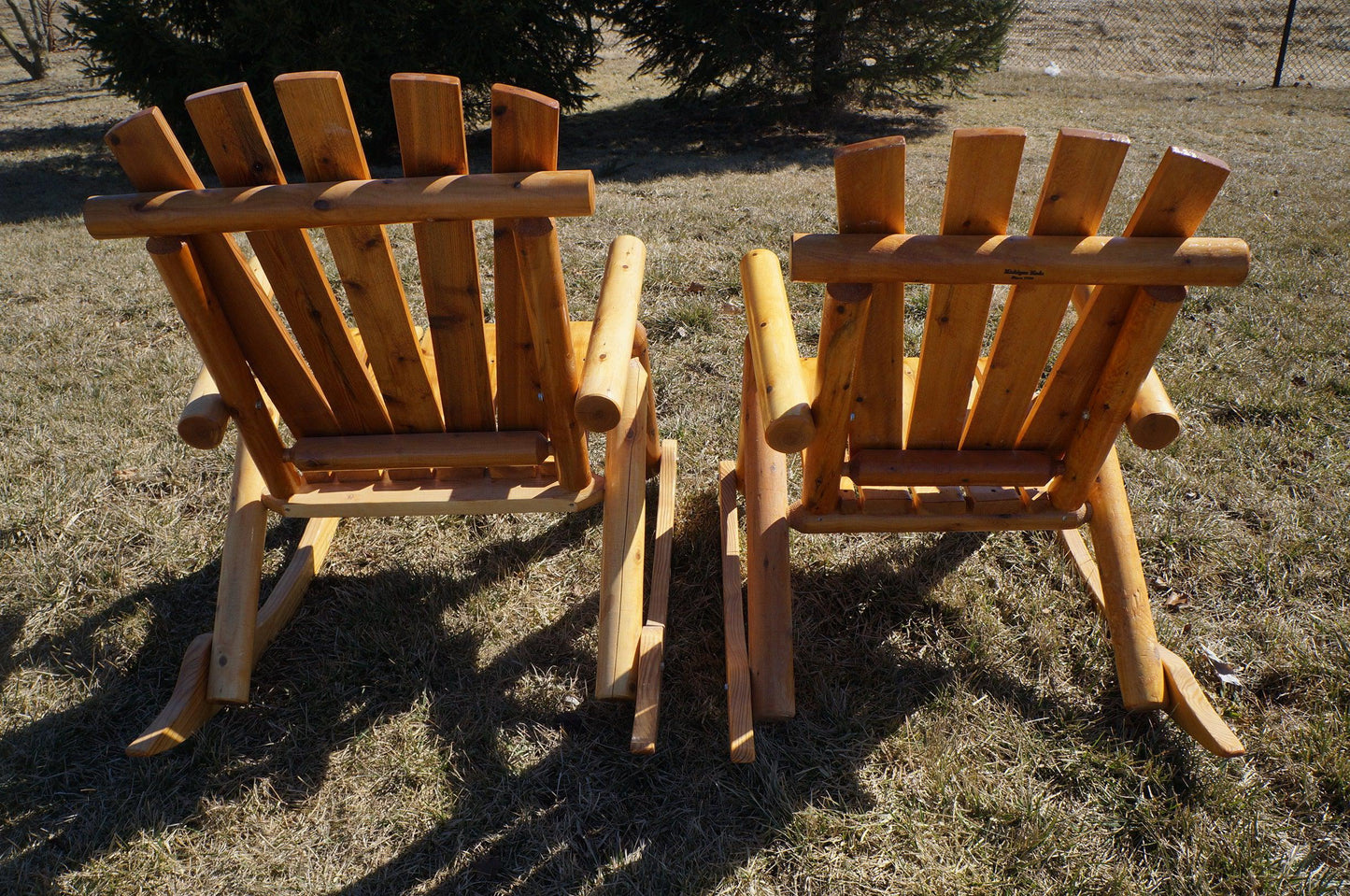 The Moon Valley Rustic  Big and Tall Rocking Chair - 650 lbs MAX Weight Capacity - LEAD TIME TO SHIP: (UNFINISHED - 2 WEEKS) - (FINISHED - 4 WEEKS)