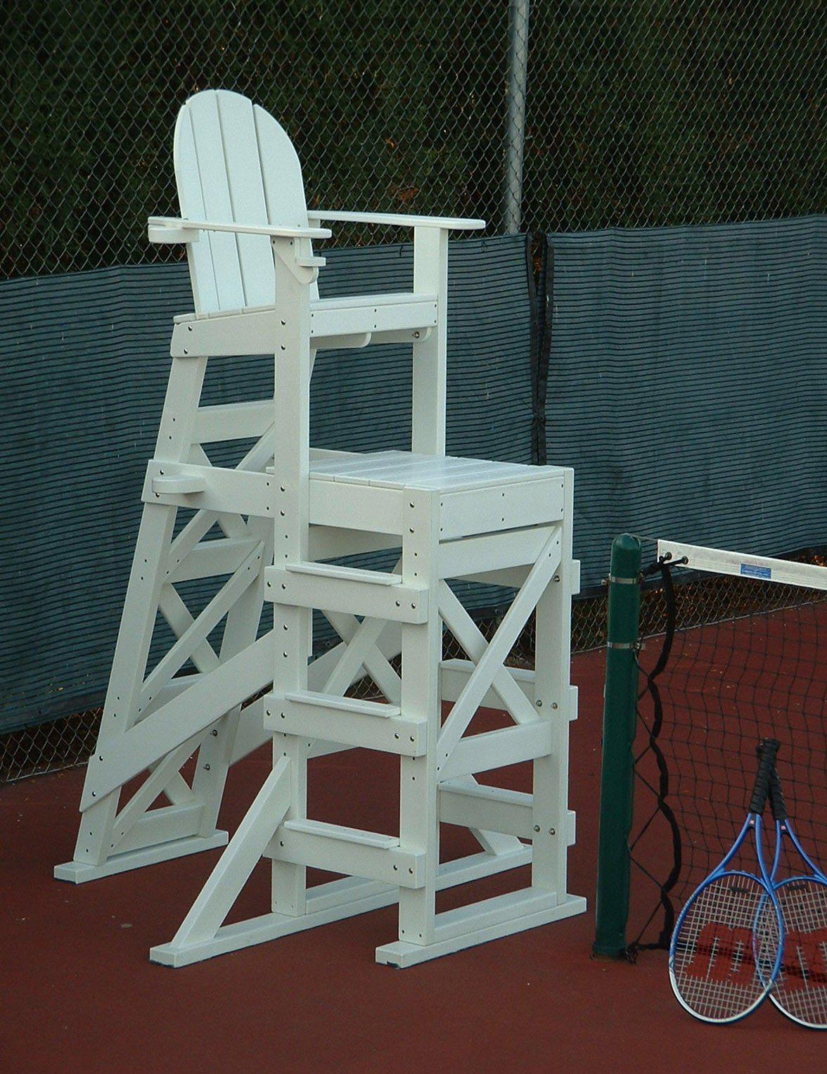 Tailwind Furniture Recycled Plastic TLG-530 Tall Lifeguard Chair with Side Steps - Seat Height: 64" - LEAD TIME TO SHIP 20 BUSINESS DAYS