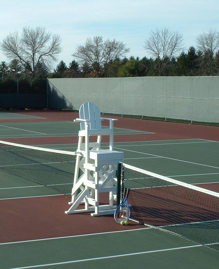 Tailwind Furniture Recycled Plastic TLG-530 Tall Lifeguard Chair with Side Steps - Seat Height: 64" - LEAD TIME TO SHIP 20 BUSINESS DAYS