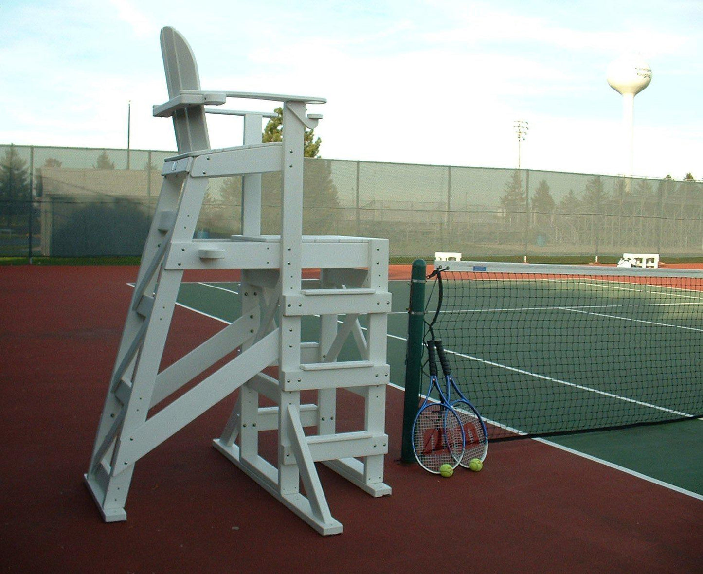 Tailwind Furniture Recycled Plastic TLG-530 Tall Lifeguard Chair with Side Steps - Seat Height: 64" - LEAD TIME TO SHIP 20 BUSINESS DAYS