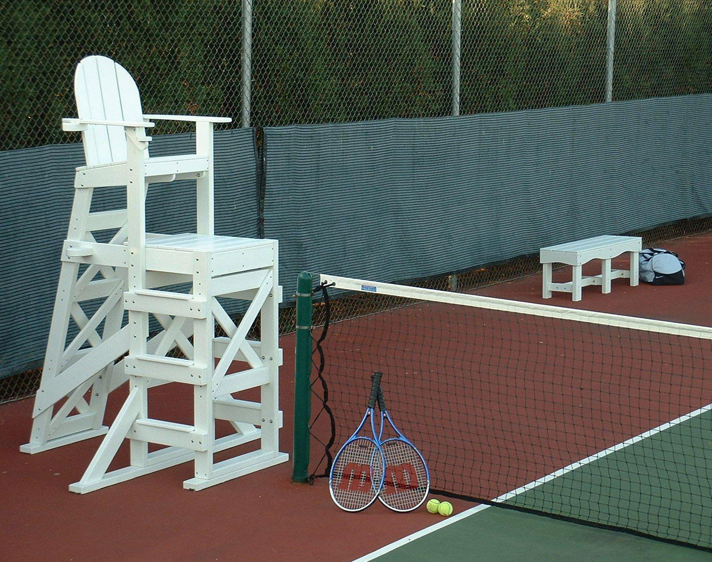 Tailwind Furniture Recycled Plastic TLG-530 Tall Lifeguard Chair with Side Steps - Seat Height: 64" - LEAD TIME TO SHIP 20 BUSINESS DAYS