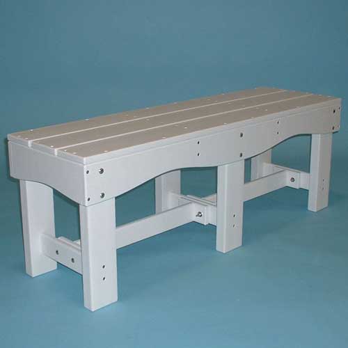 Tailwind Furniture Recycled Plastic 47.5" Dining / Flat Bench - DB 475 - LEAD TIME TO SHIP 10 TO 12 BUSINESS DAYS