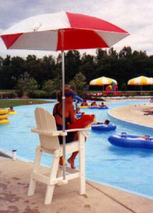 Tailwind Furniture Recycled Plastic Small Lifeguard Chair - LG-500 - Seat Height: 30" - LEAD TIME TO SHIP 10 TO 12 BUSINESS DAYS