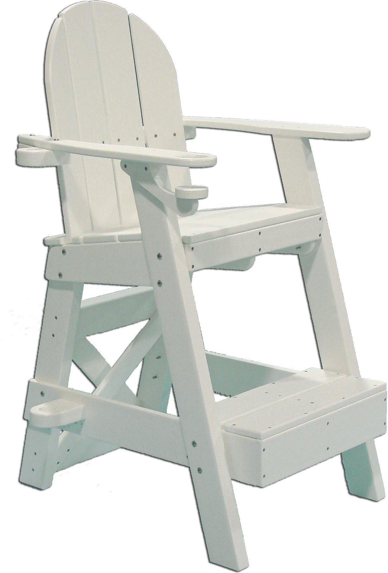 Tailwind Furniture Recycled Plastic Small Lifeguard Chair - LG-505 - Seat Height 30" - LEAD TIME TO SHIP 12 TO 15 BUSINESS DAYS